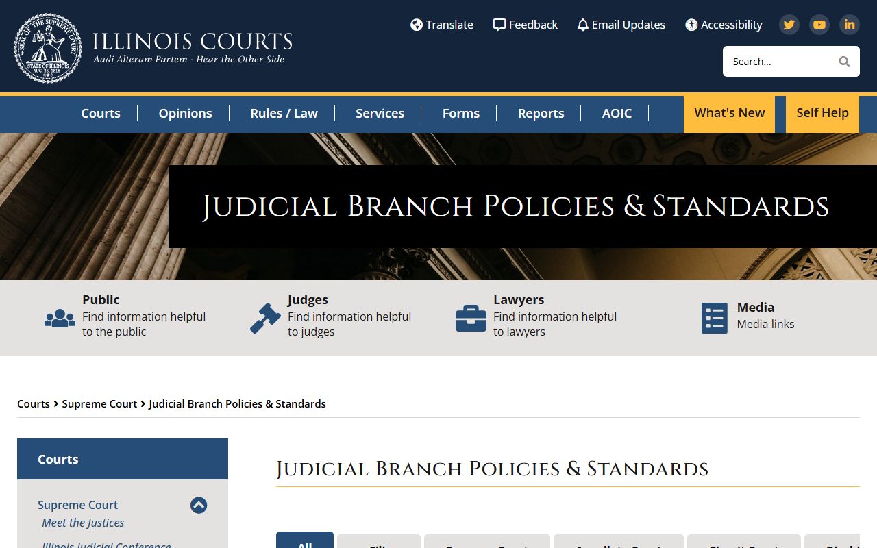 Illinois Supreme Court Remote Access Policy PDF governing electronic court record access