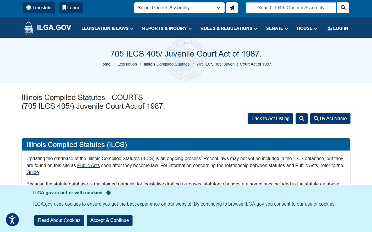 Illinois Code of Criminal Procedure statutory text page
