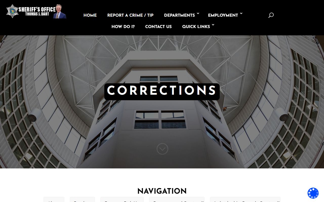 Cook County Sheriff visitation schedules and video visit page